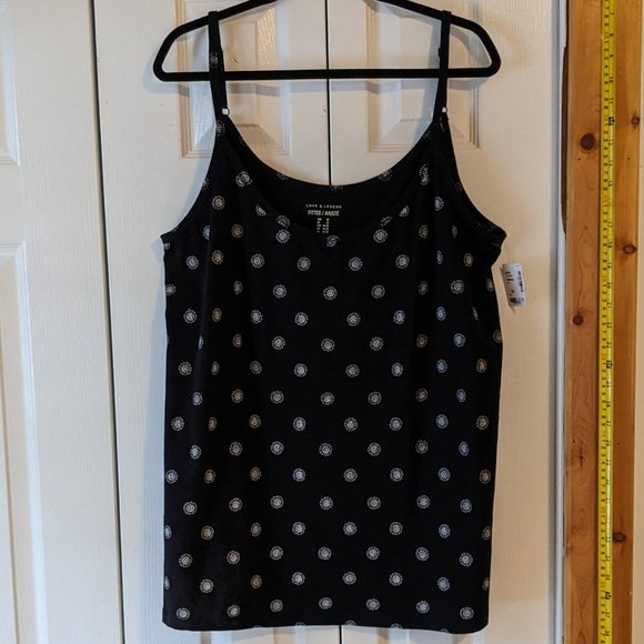Love & Legend Polka Dotted Camisole w/ Adjustable Straps - Picture 1 of 6